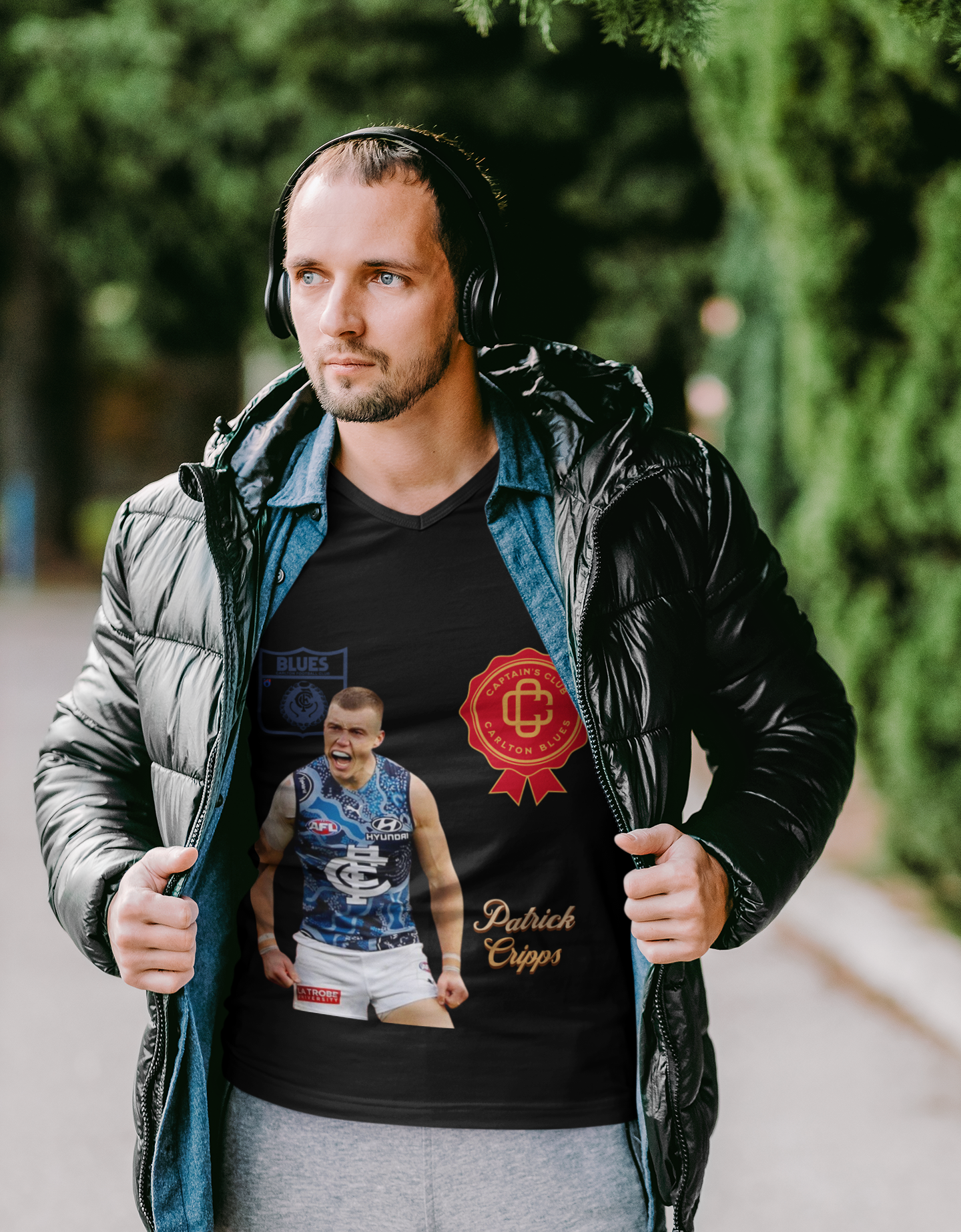 Patrick Cripps Carlton Tee — Captain’s Club