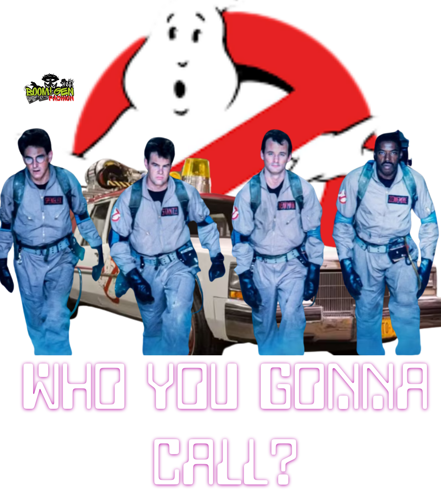 Classic Ghostbusters T-Shirt - Who You Gonna Call? Vintage 84 Graphic Tee - Original Crew with Ecto-1