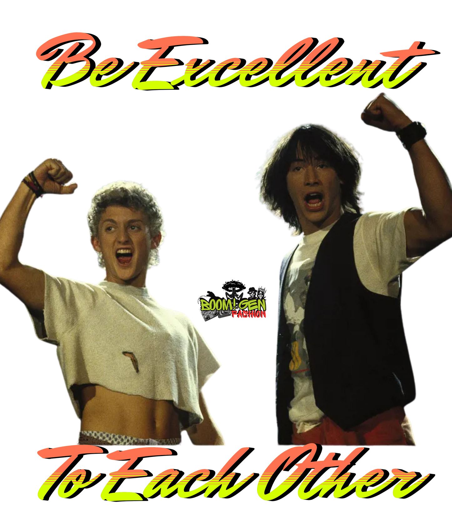 Bill & Ted’s Excellent Adventure T-Shirt - "Be Excellent To Each Other" Retro 80s Tee