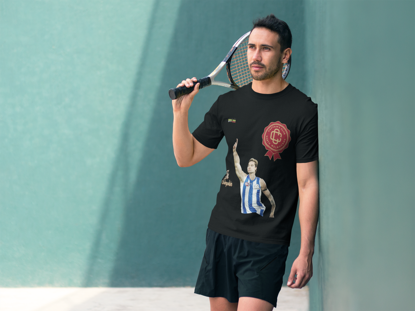 Jy Simpkin "Captain's Club" North Melbourne Kangaroos T-Shirt