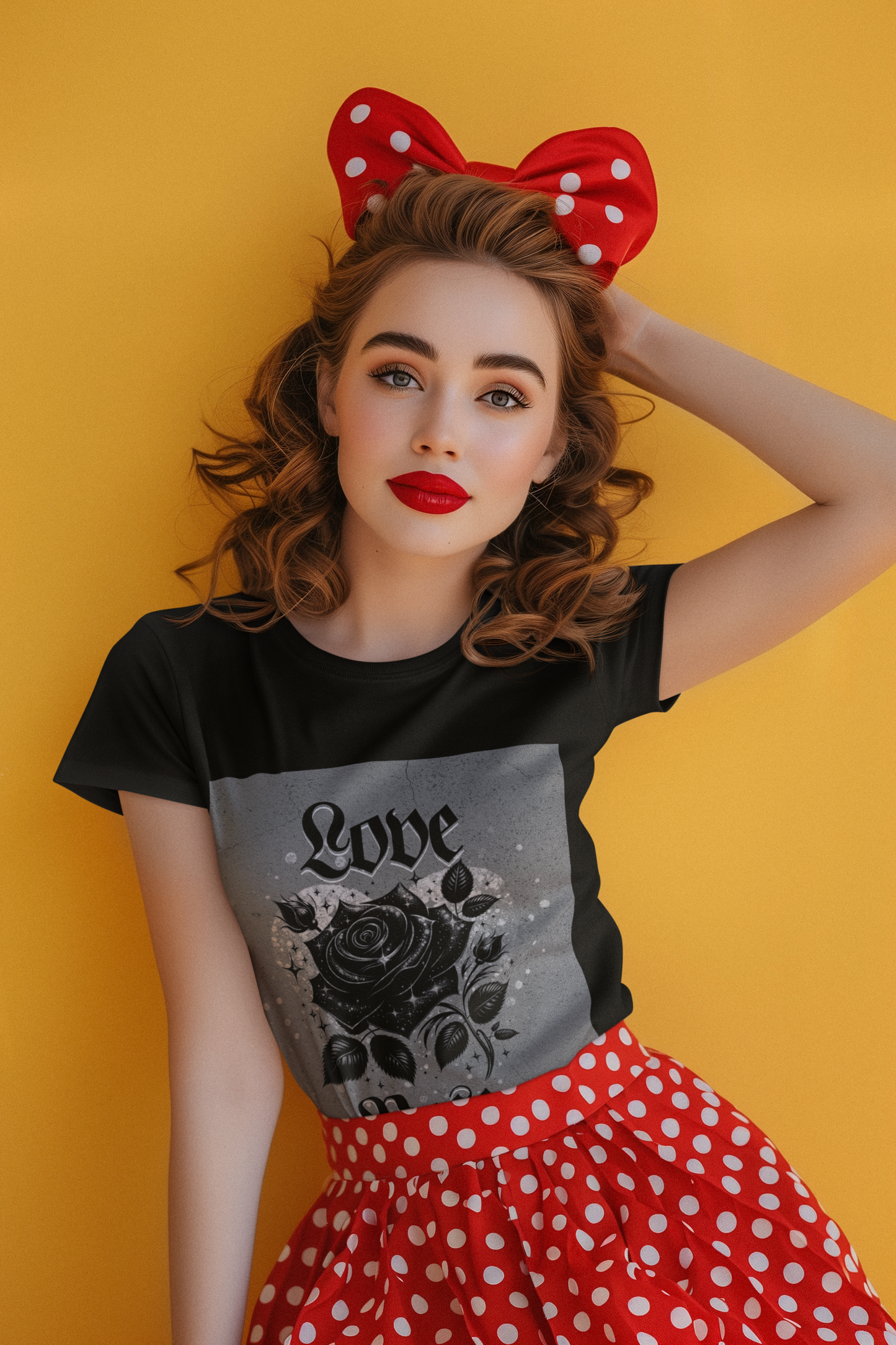 LOVE ROSE — Noir Rose Gothic Tee