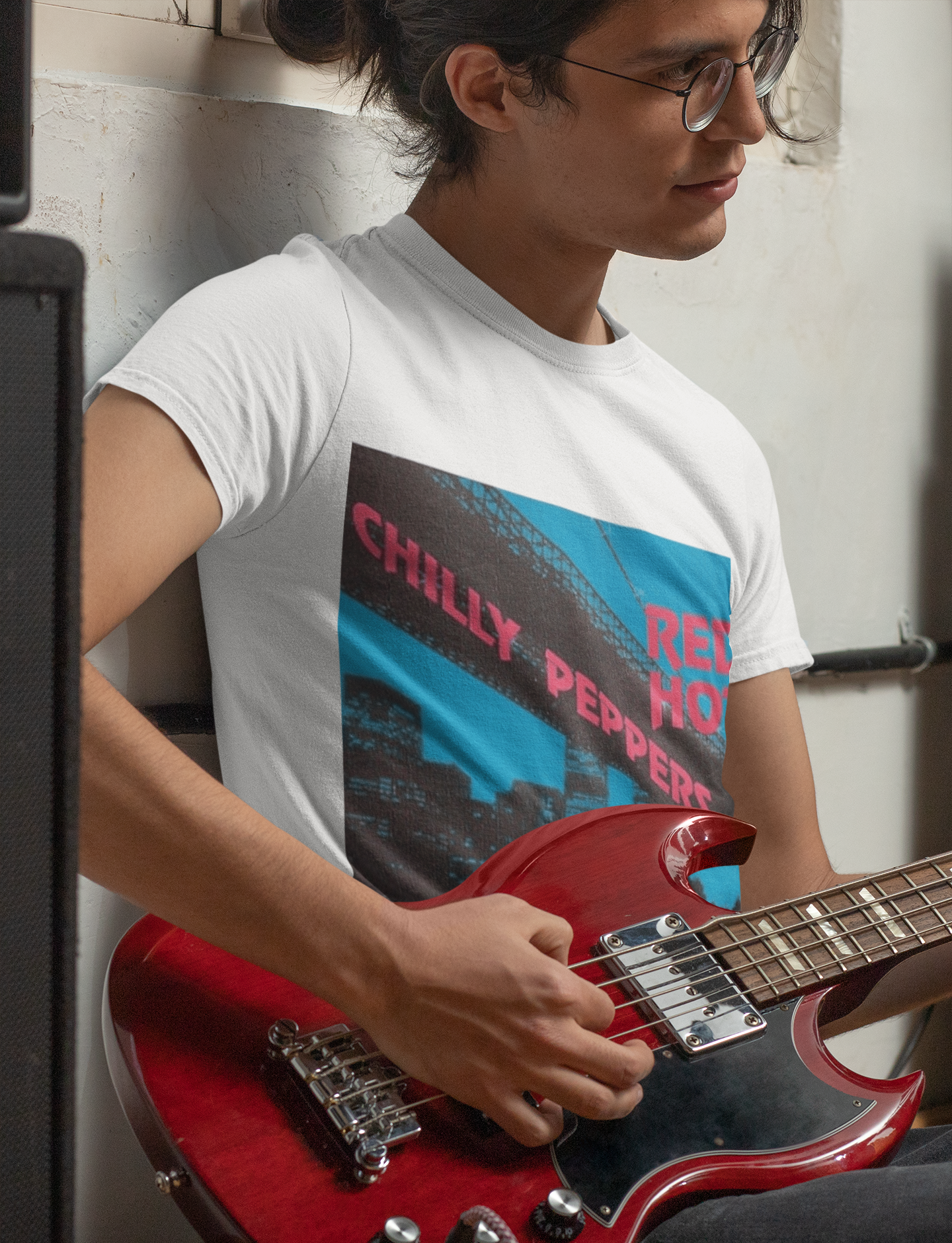 Under The Boom T-Shirt - Clever RHCP "Under the Bridge" Parody Tee