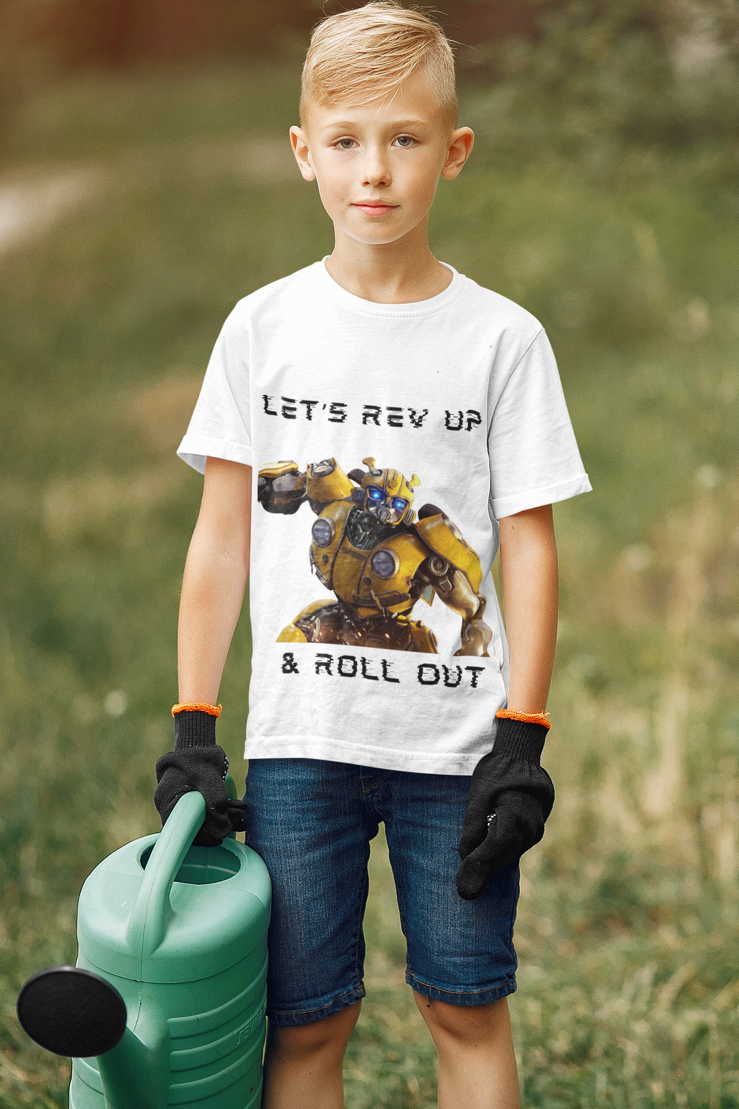 Rev Up Retro Mech Tee - BumbleBee Streetwear