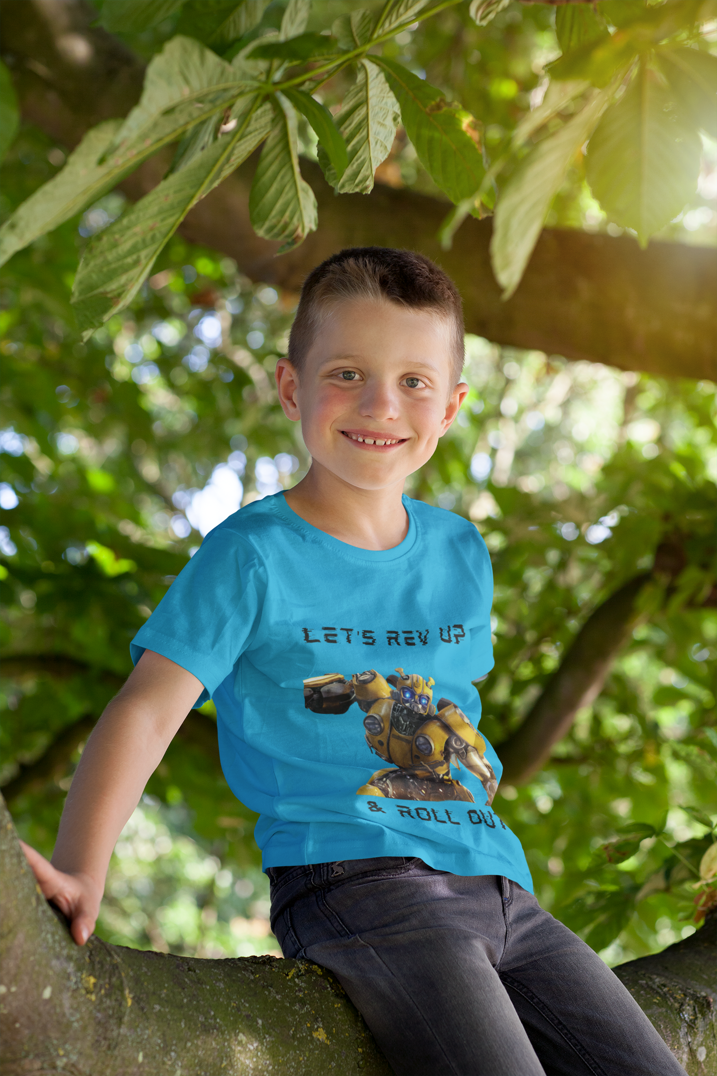 Rev Up Retro Mech Tee - BumbleBee Streetwear