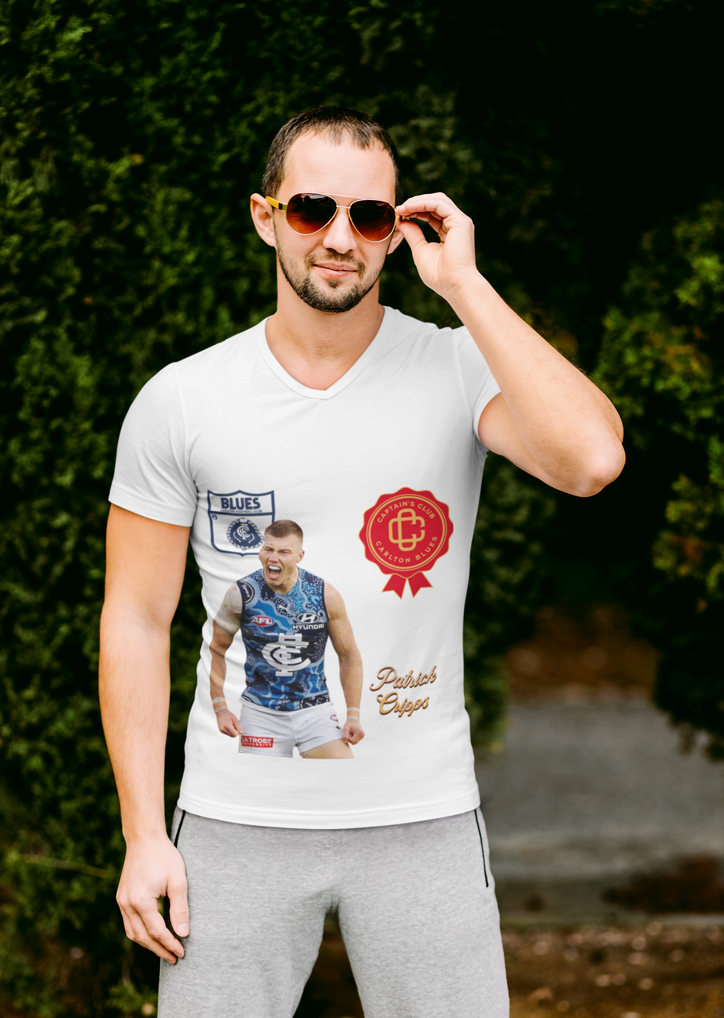 Patrick Cripps Carlton Tee — Captain’s Club