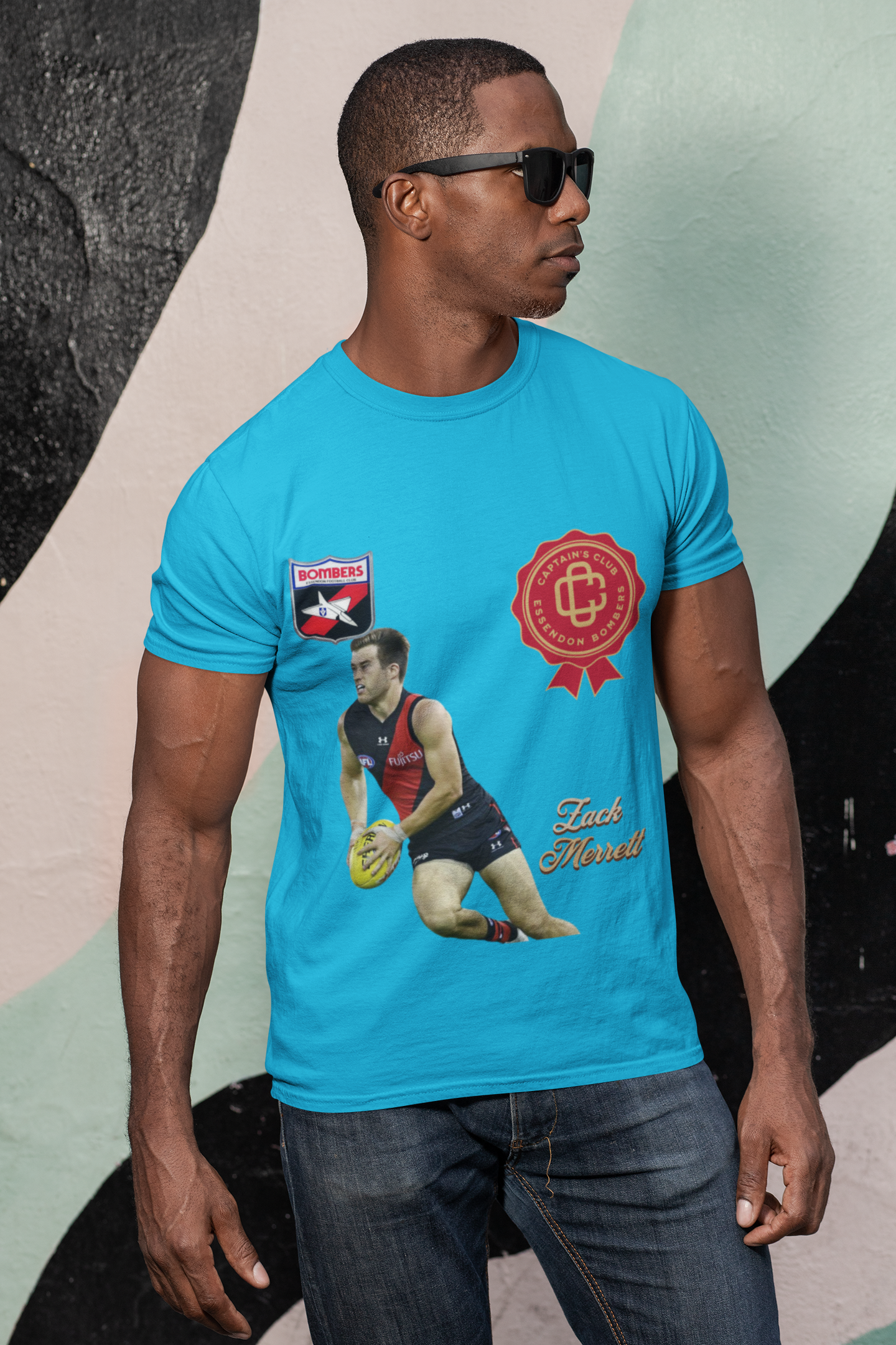 Essendon Bombers Captain Tribute Tee — Zac Merrett Fan Shirt