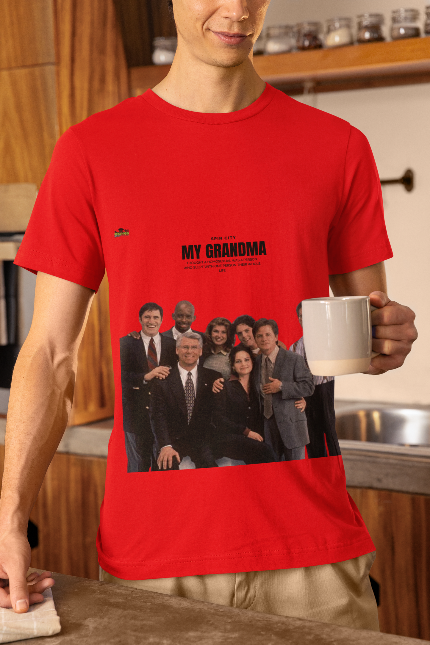 Spin City Grandma Joke T-Shirt - Funny Sitcom Quote Tee