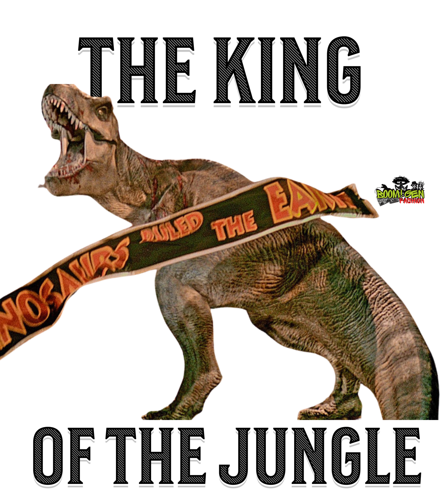 Jurassic Park T-Shirt — T. Rex “King of the Jungle” Retro Tee
