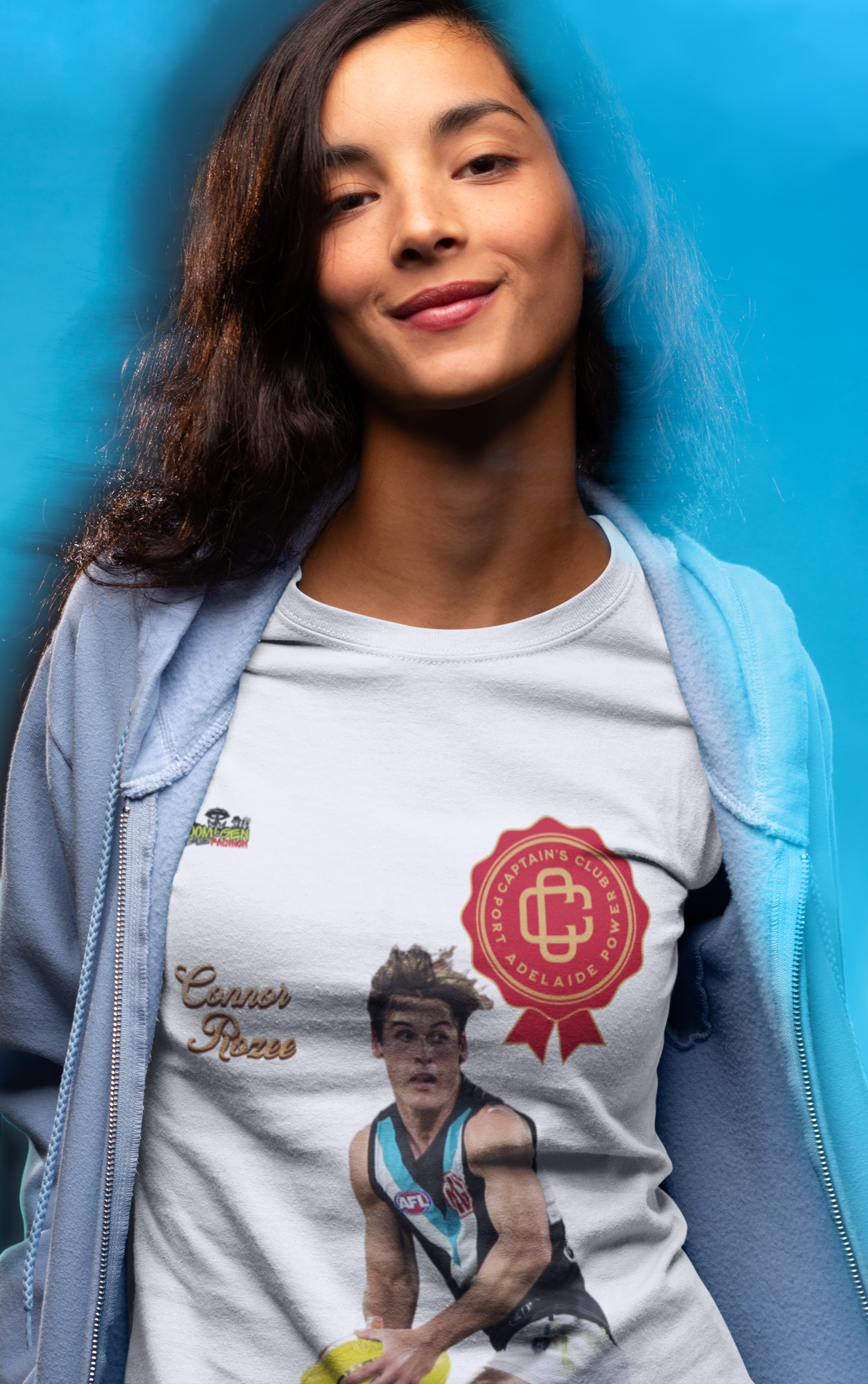 Connor Rozee "Captain's Club" Port Adelaide Power T-Shirt