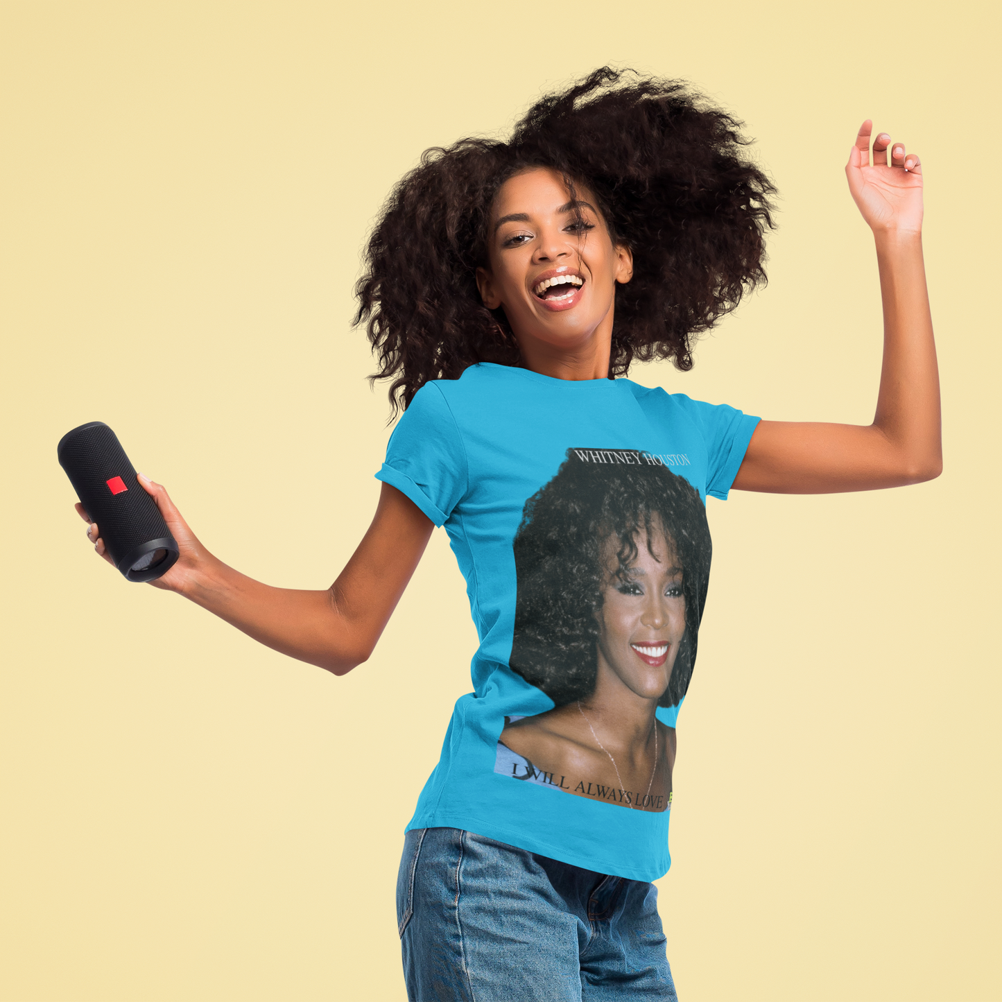 Whitney Houston "I Will Always Love Boom" T-Shirt - '90s Power Ballad Tee