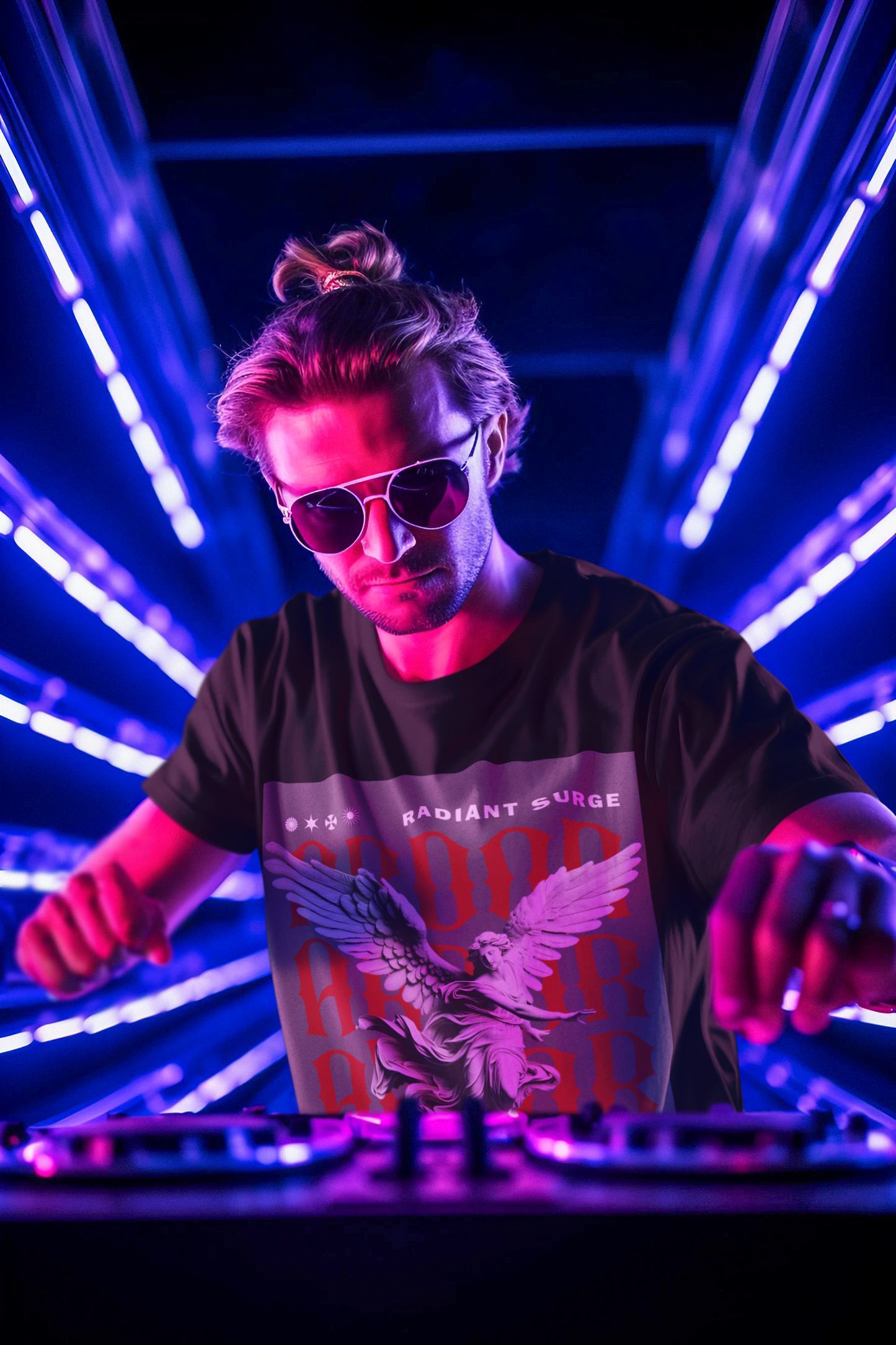 Radiant Surge Tee — Angel-Statue Streetwear