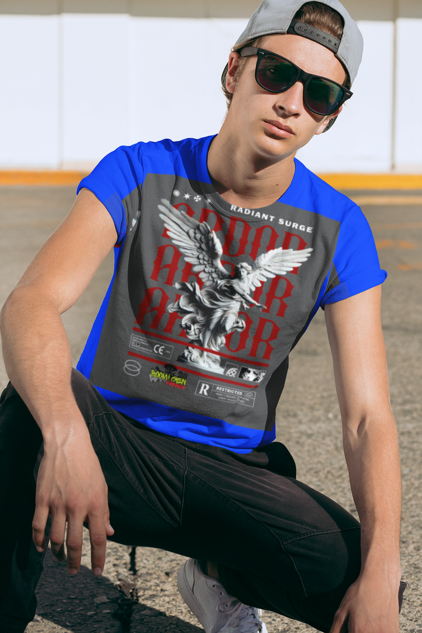 Radiant Surge Tee — Angel-Statue Streetwear