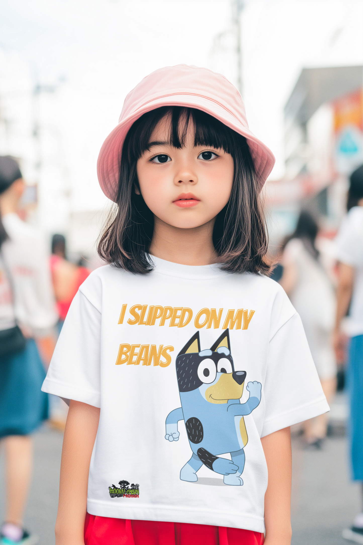 I Slipped On My Beans — Playful Bluey Pup Tee