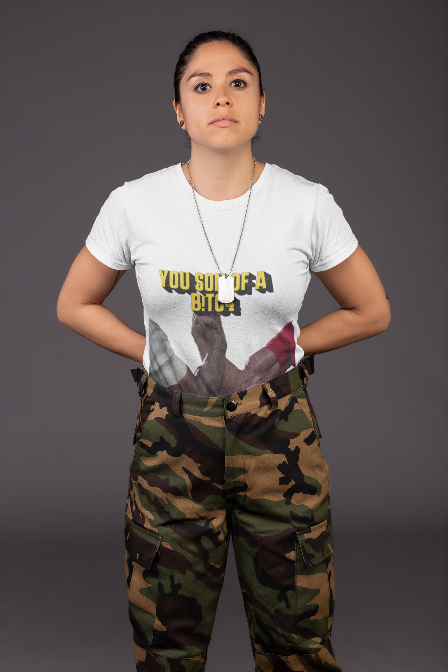 Predator Handshake T-Shirt - Iconic Arnold & Carl Scene
