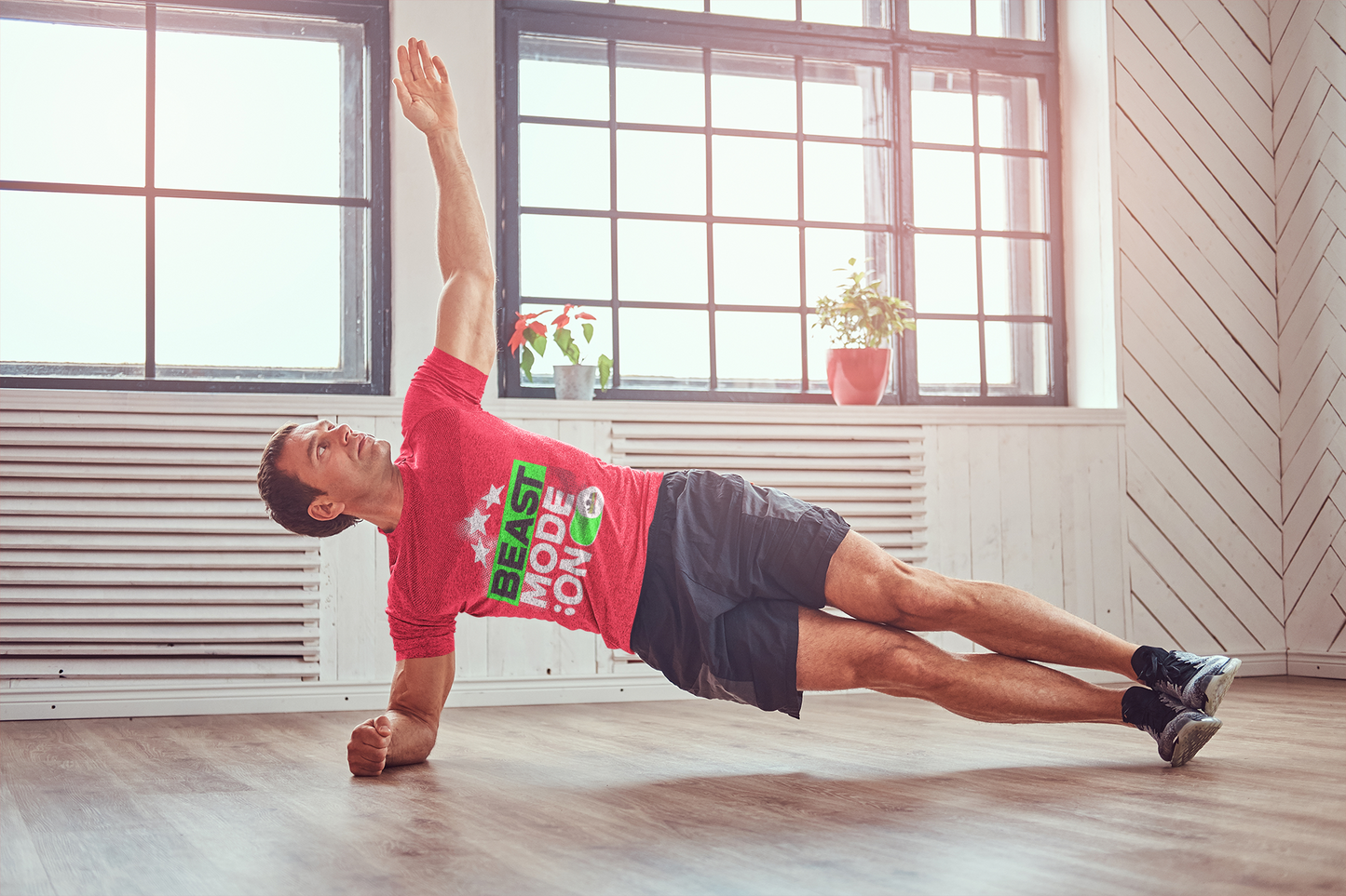 The "Beast Mode: ON" Tee 🔋 | Motivational Gym & Workout Shirt | BOOM! GEN Fitness