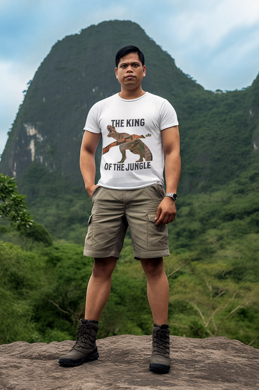 Jurassic Park T-Shirt — T. Rex “King of the Jungle” Retro Tee