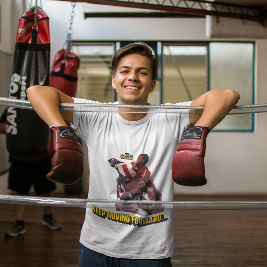 The Ultimate Underdog: Classic Rocky IV "Keep Moving Forward" Vintage Tee