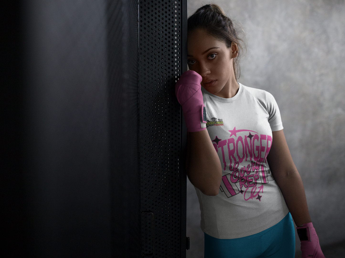 Retro 'Stronger Every Rep' T-Shirt | Y2K Gym Motivation Tee