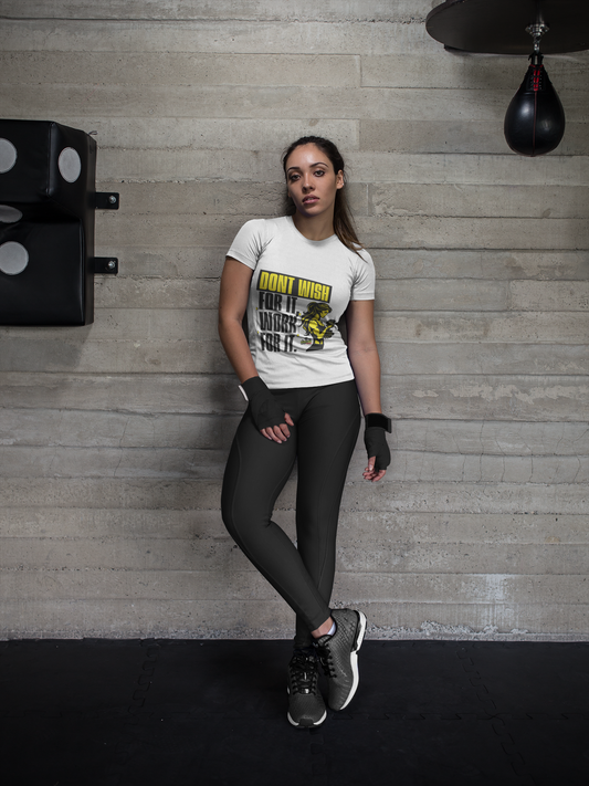 The "Work For It" Tee 💪 | Women's Motivational Gym Shirt | BOOM! GEN Fitness