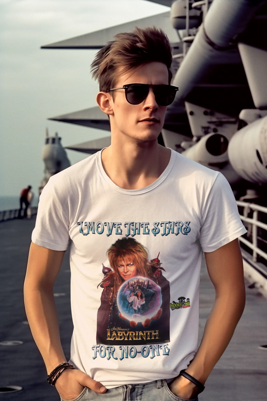 Labyrinth Jareth "I Move the Stars for No One" T-Shirt | David Bowie Fan Apparel