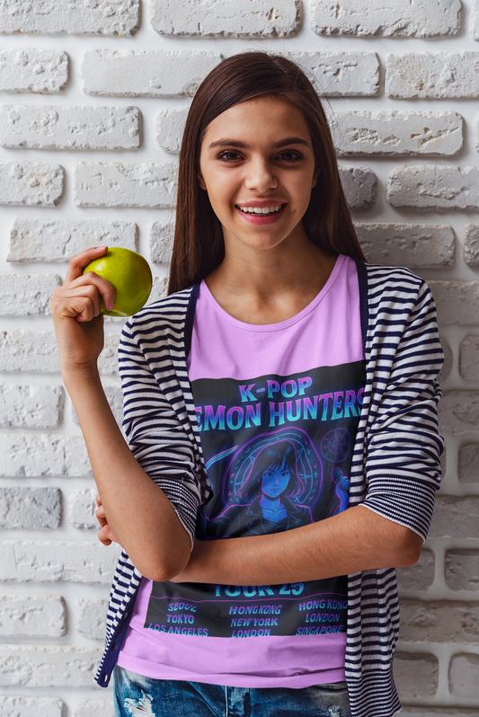 K-POP DEMON HUNTERS — World Tour ’25 Promo Tee