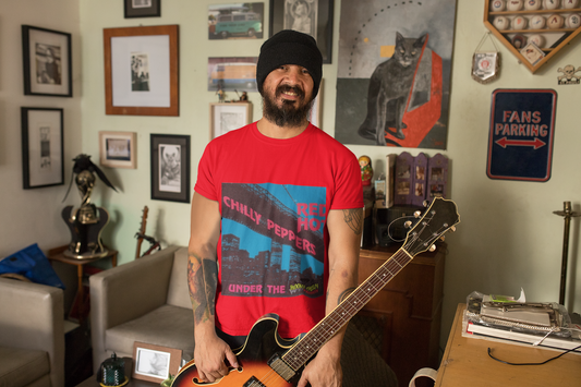 Under The Boom T-Shirt - Clever RHCP "Under the Bridge" Parody Tee
