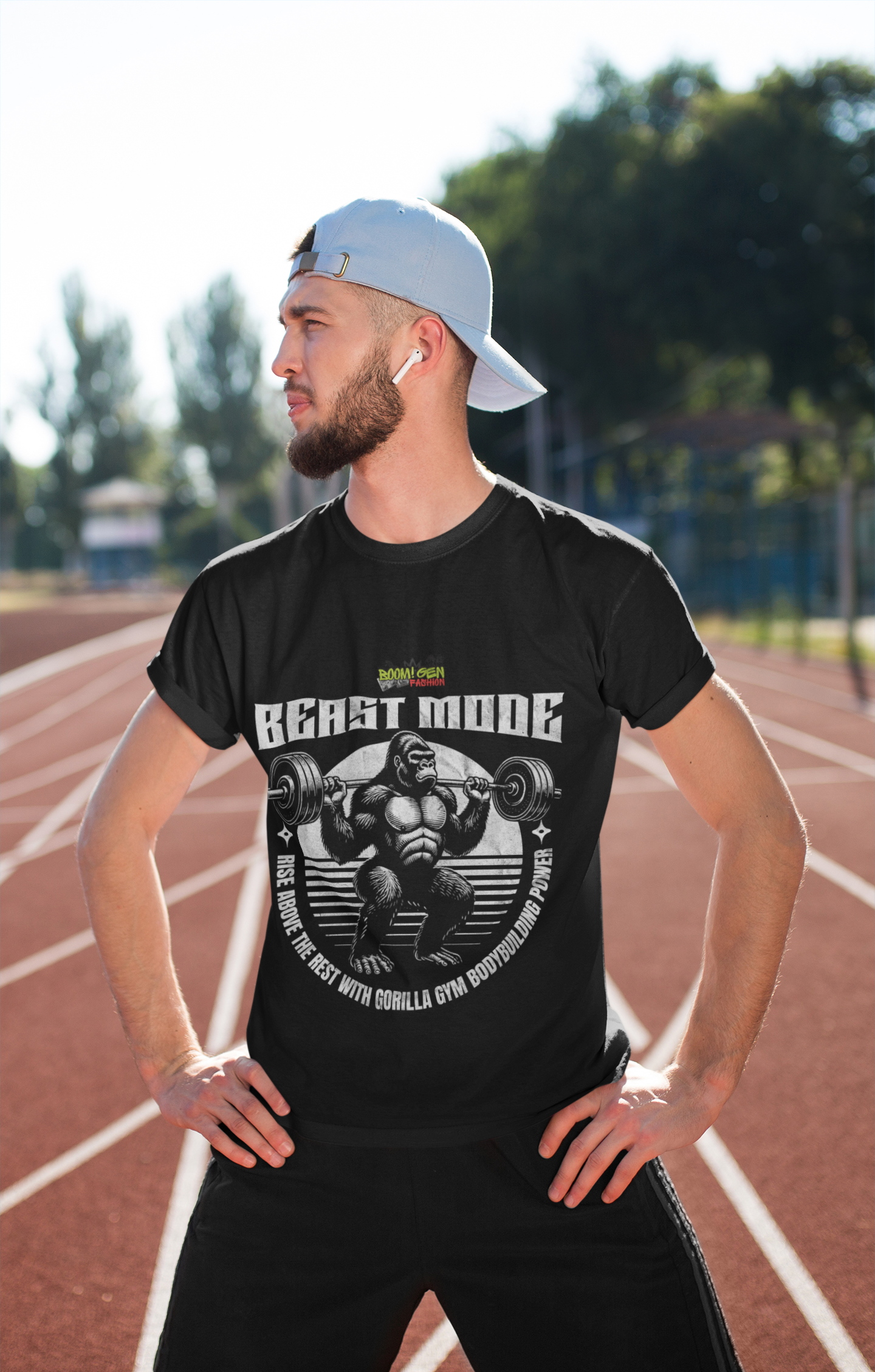'Beast Mode' Gorilla T-Shirt | Retro Gym & Bodybuilding Tee