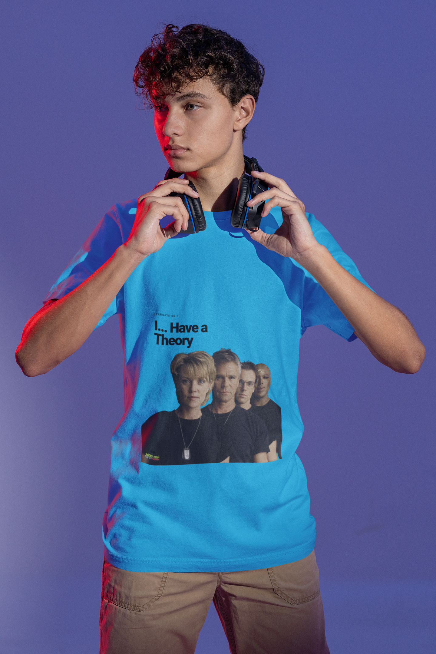 Stargate SG-1 Retro Cast Photo Tee — Iconic Sci-Fi Tribute Shirt