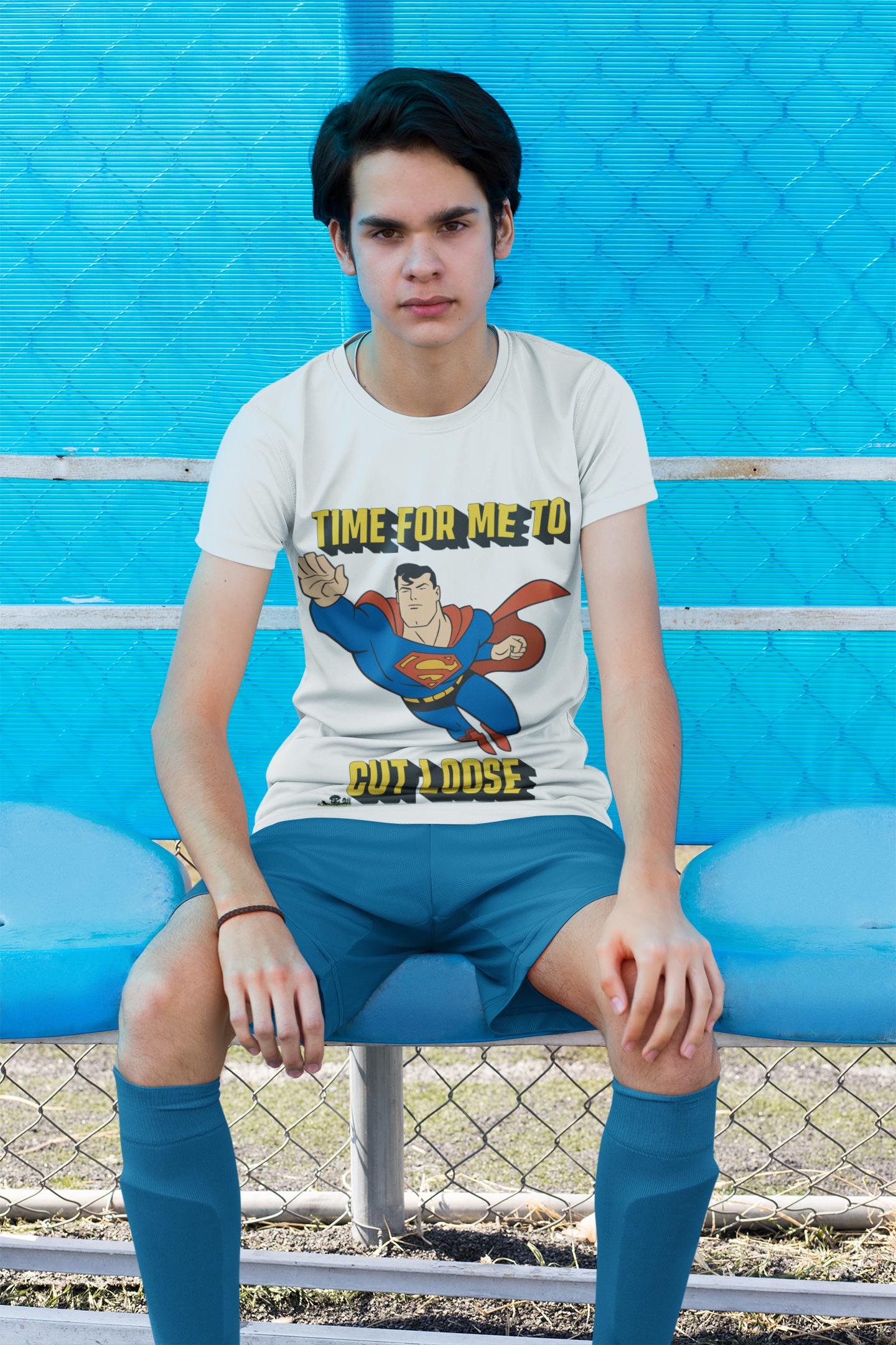 Superman Ascent Tee — Classic Comic-Poster Graphic Shirt