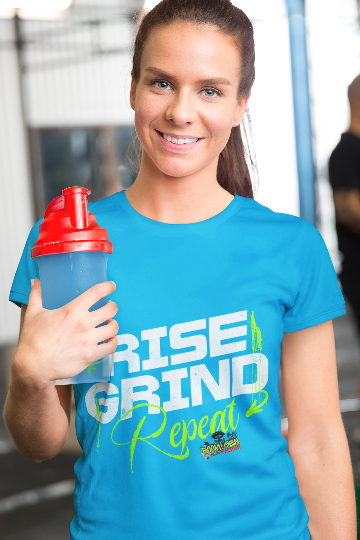 The "Rise Grind Repeat" Tee 💯 | Motivational Gym & Hustle Shirt | BOOM! GEN Fitness Wear
