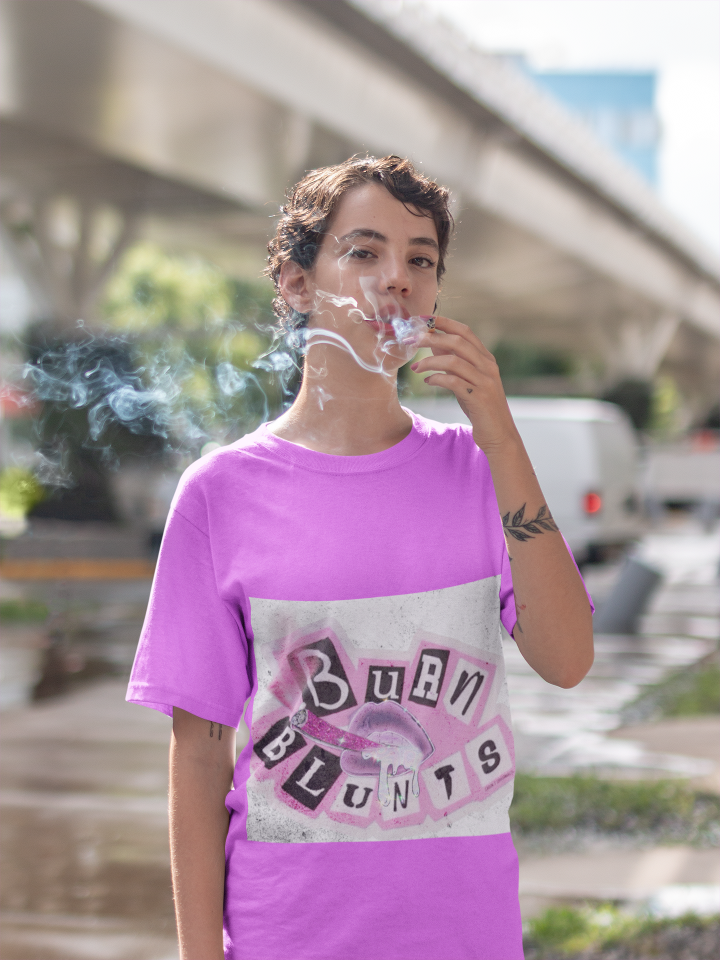 Burn Blunts Tee — Men’s Streetwear & Cannabis Graphic