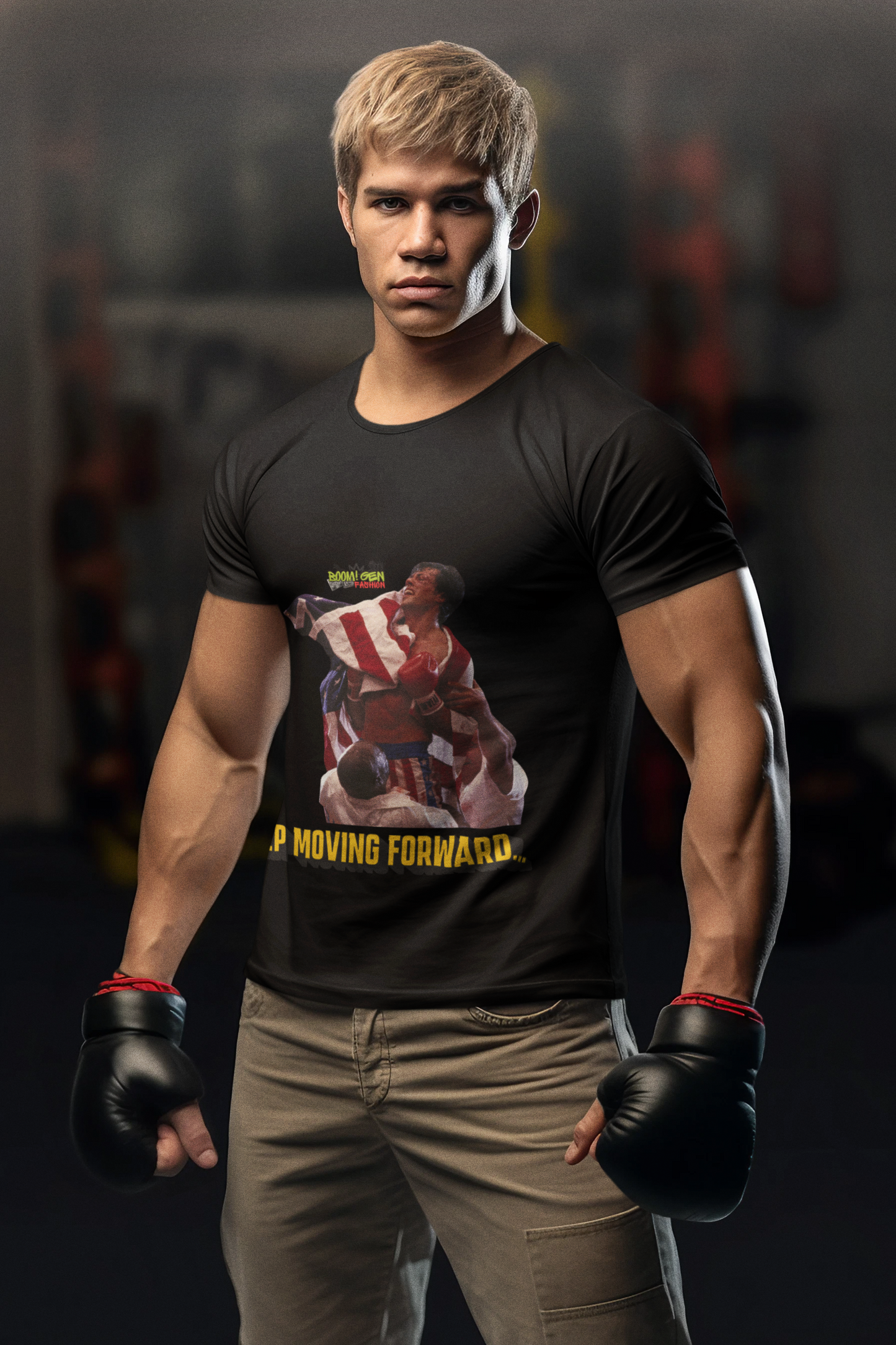 The Ultimate Underdog: Classic Rocky IV "Keep Moving Forward" Vintage Tee