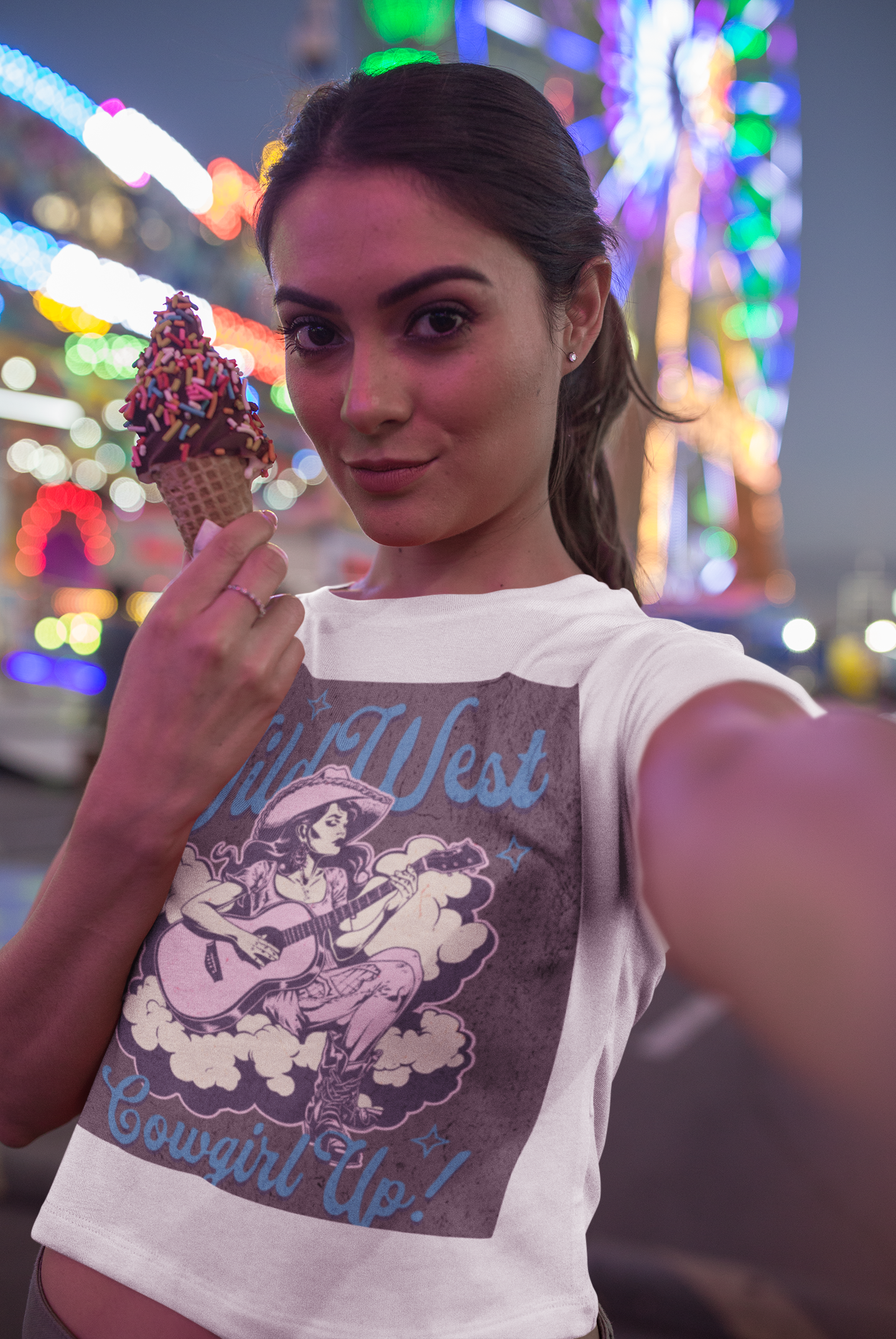 Cowgirl Up — Wild West Cowgirl Tee