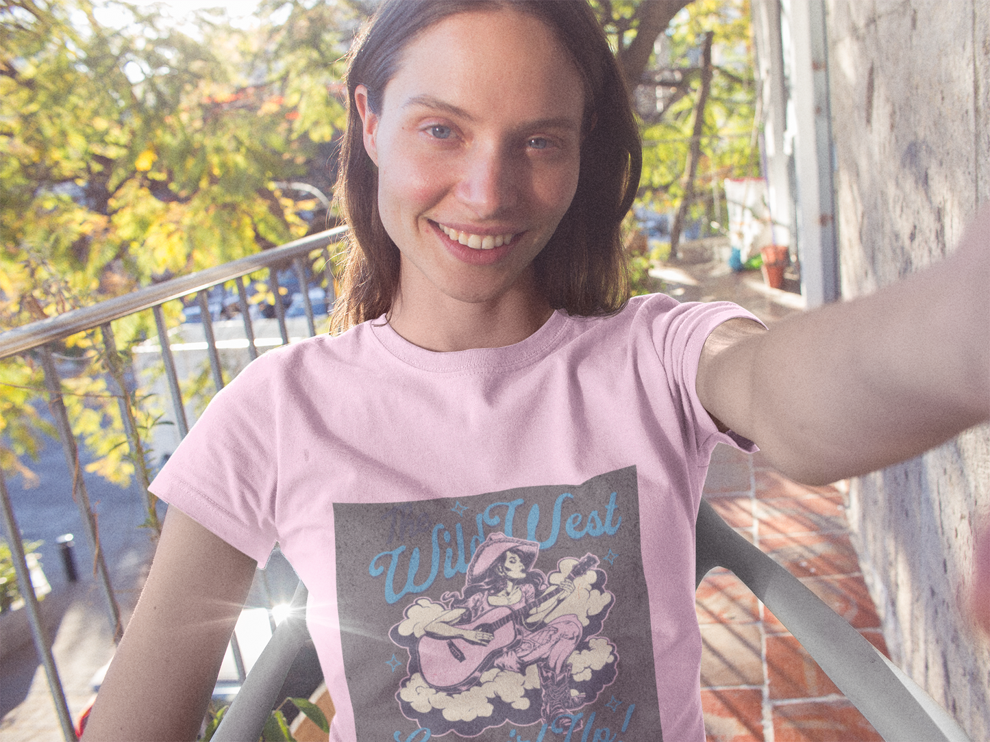 Cowgirl Up — Wild West Cowgirl Tee